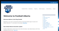 Desktop Screenshot of footballalberta.ab.ca