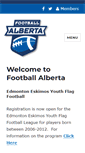 Mobile Screenshot of footballalberta.ab.ca